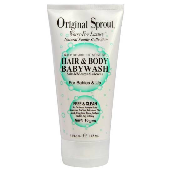 Original Sprout Vegan Hair & Body Babywash (4 fl oz)