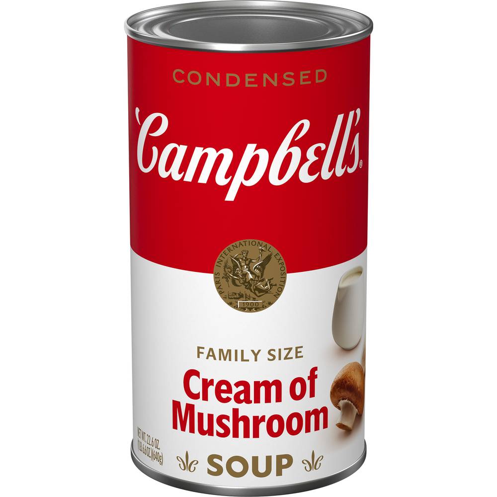 Campbell's Family Size Cream Of Mushroom Condensed Soup (22.6 oz)