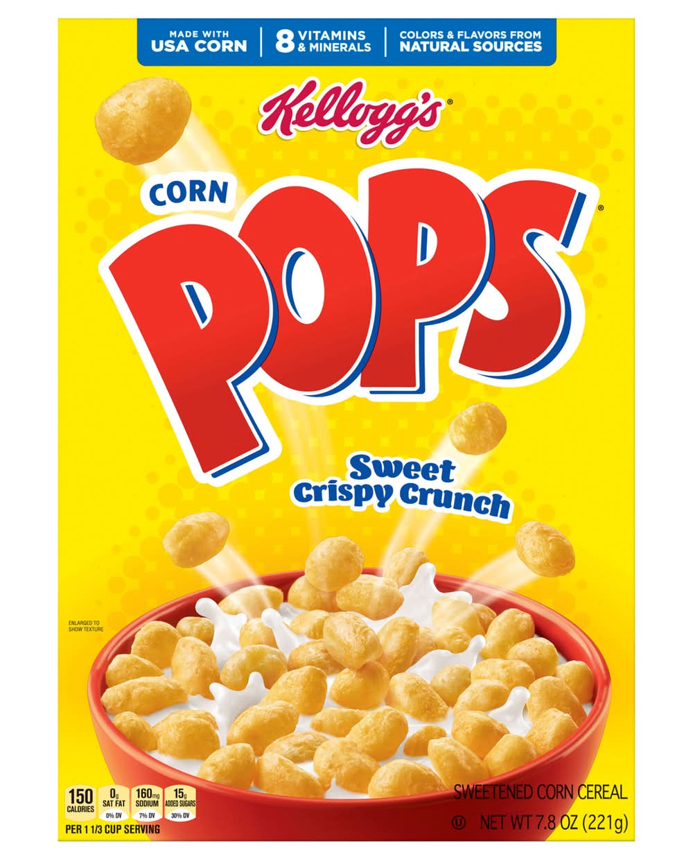 Corn Pops Sweetened Crispy Crunch Corn Cereal (7.8 oz)