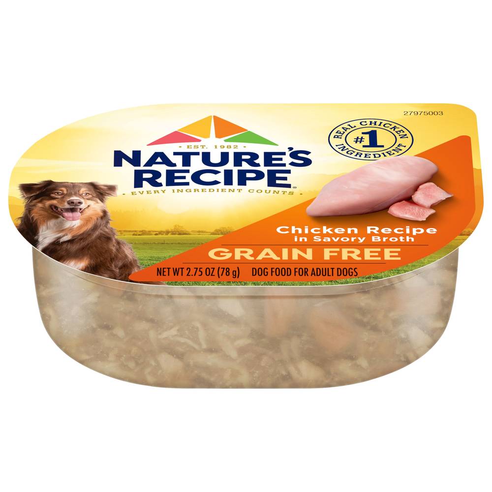 Nature's Recipe Wet Dog Food All Ages - Chicken (Flavor: Chicken, Size: 2.75 Oz)