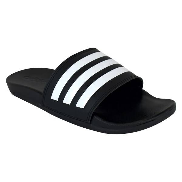 Adidas Adilette Comfort Slides, Black/White, 10