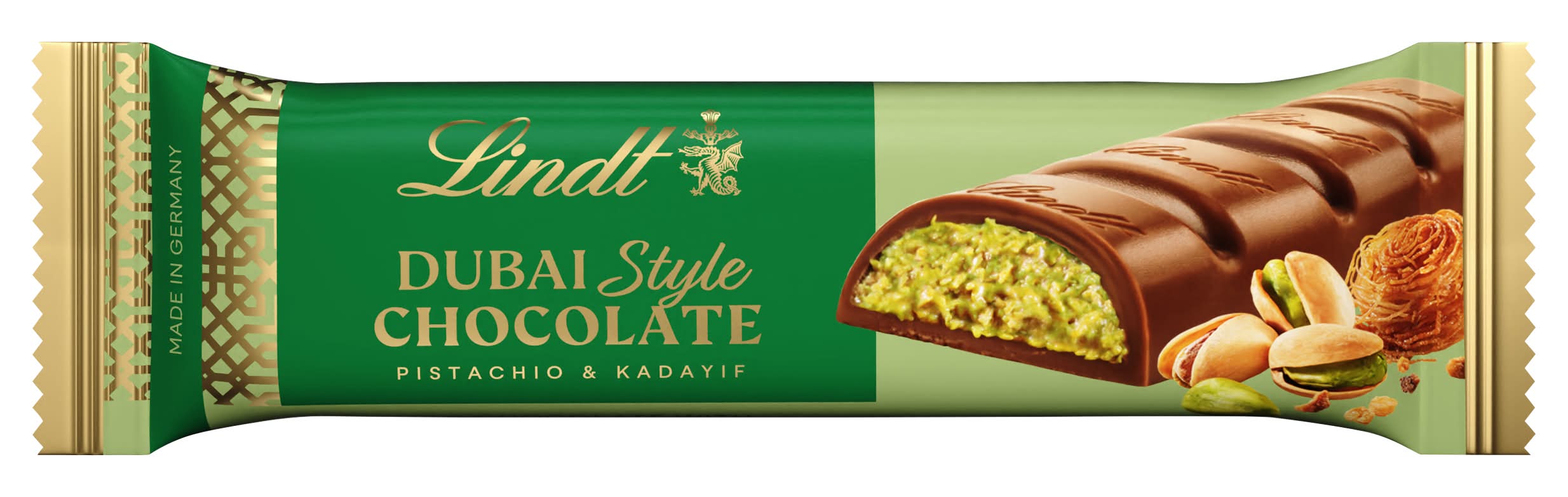 Lindt Dubai Style Chocolate Bar, Pistachio & Kadayif (1.4 oz)