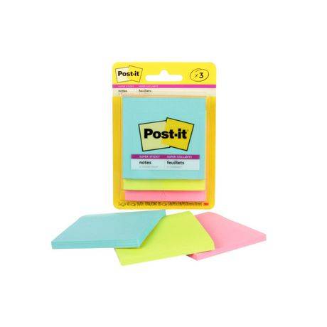 Post-It Super Sticky Notes 3 in X 3 in (3 units)