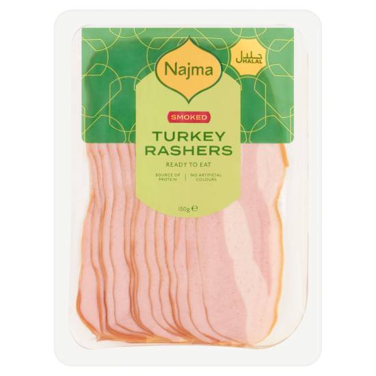 Najma Halal Sliced Turkey Rashers Smoked