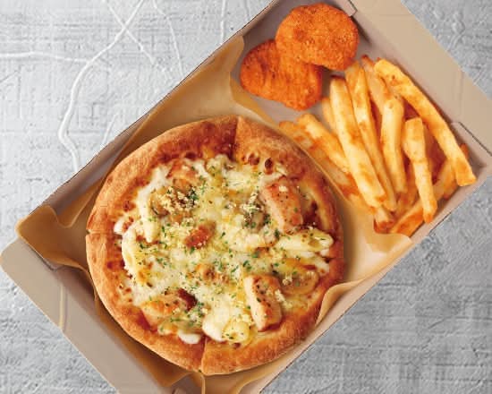 [MY BOX] チキンとマッシュルームのグラタンピザ Chicken and Mushroom Gratin Pizza