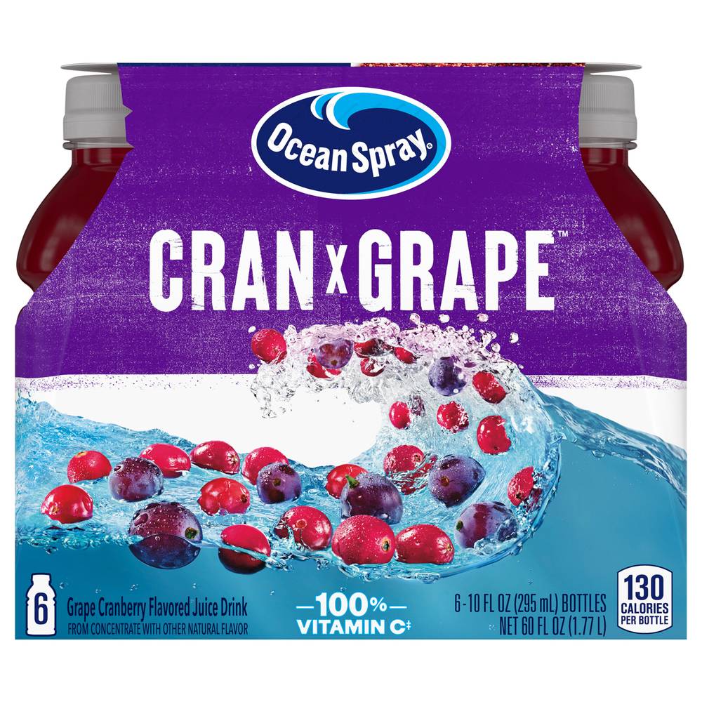 Ocean Spray Cran-Grape Juice Drink (6 x 10 fl oz)