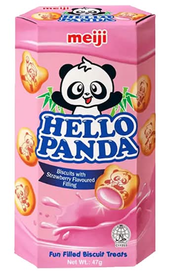 Meiji Hello Panda Strawberry Biscuits 47G