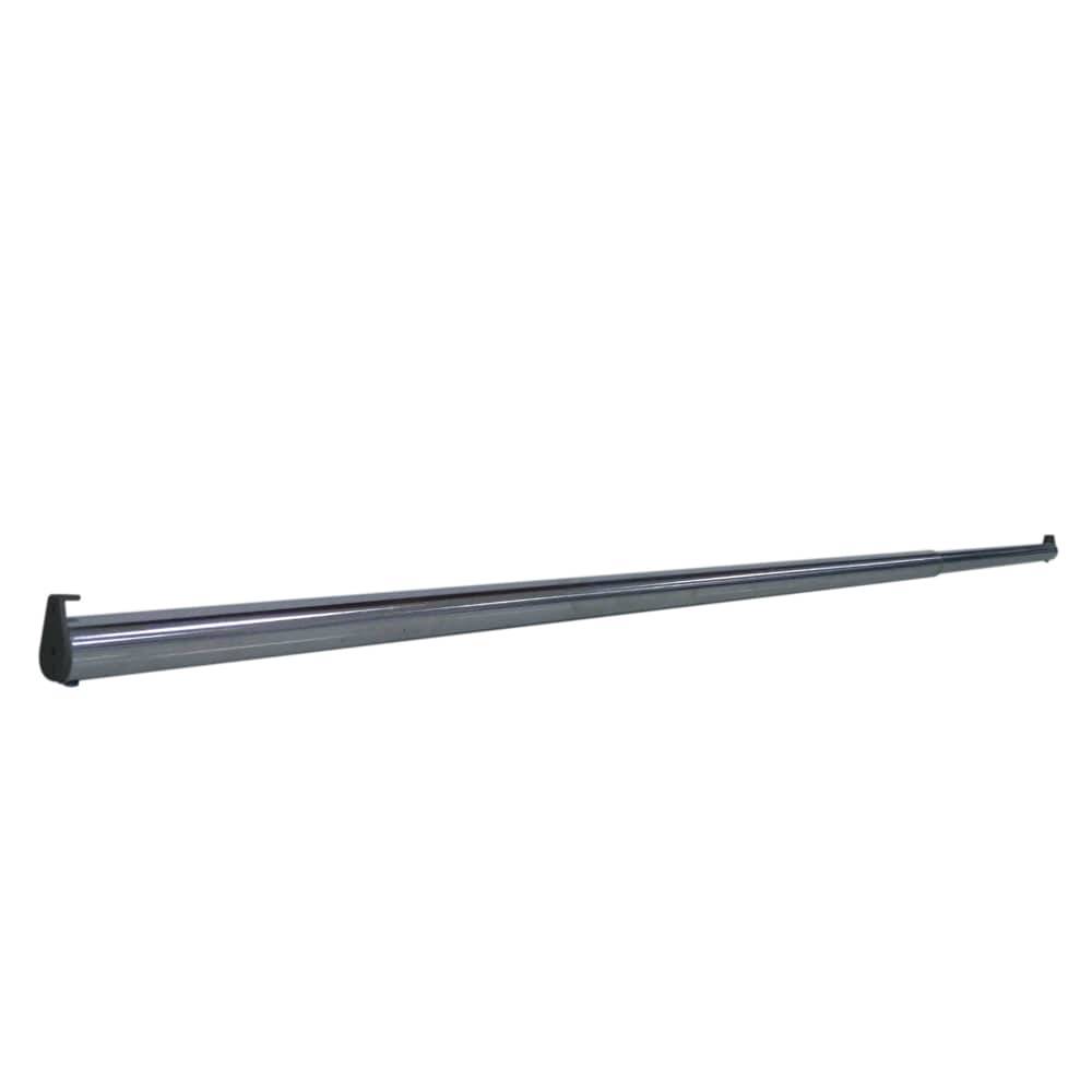 Project Source Closet Rod 48-in L x 1.25-in H Extendable Satin Nickel Metal Closet Rod with Hardware | 27769TNRLG