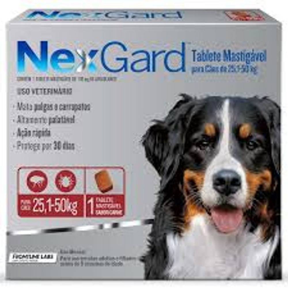 Frontline labs antipulgas e carrapatos nexgard tablete mastigável para cães (1 unidade)