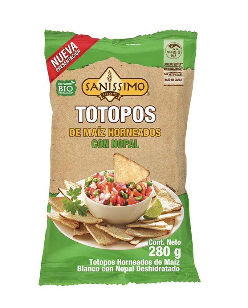Sanissimo Totopos de maíz horneados con nopal Delivery Near Me Order
