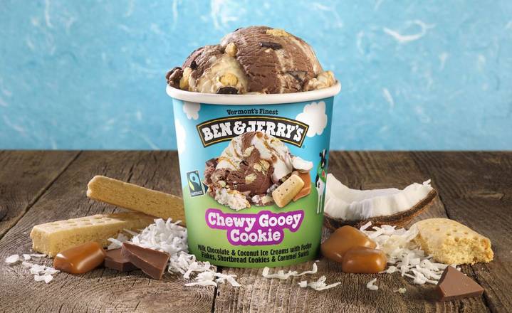 Ben & Jerry's Chewy Gooey Cookie Ice Cream 458ml