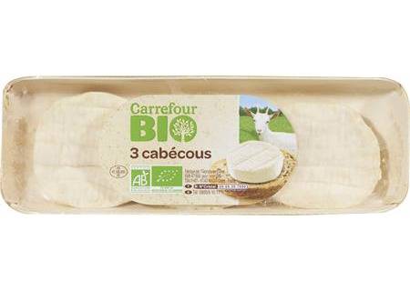 FID - Fromage de Chèvre Bio Cabécou CARREFOUR BIO - les 3 fromages de 35g