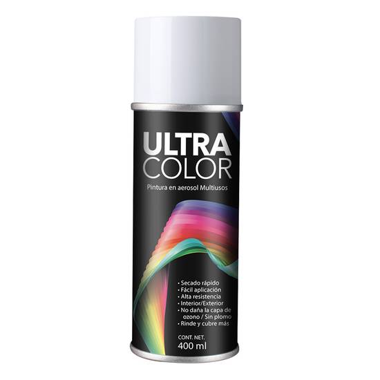 Ultra color pintura en aerosol blanco brillante (400 ml)