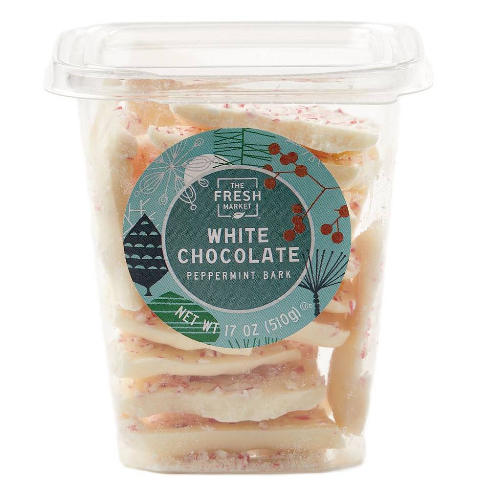 The Fresh Market White Chocolate Peppermint Bark Tub (17 oz)