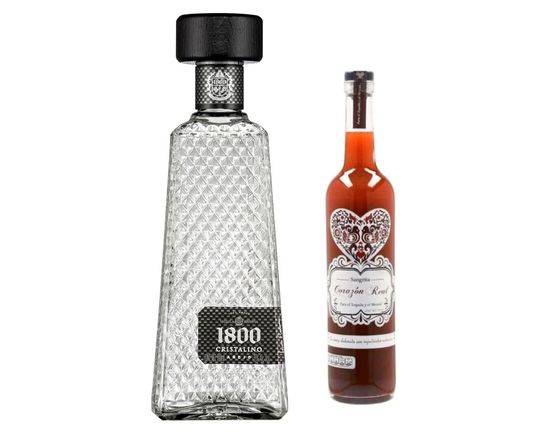 COMBO TEQUILA CUERVO 1800 CRISTALINO #1