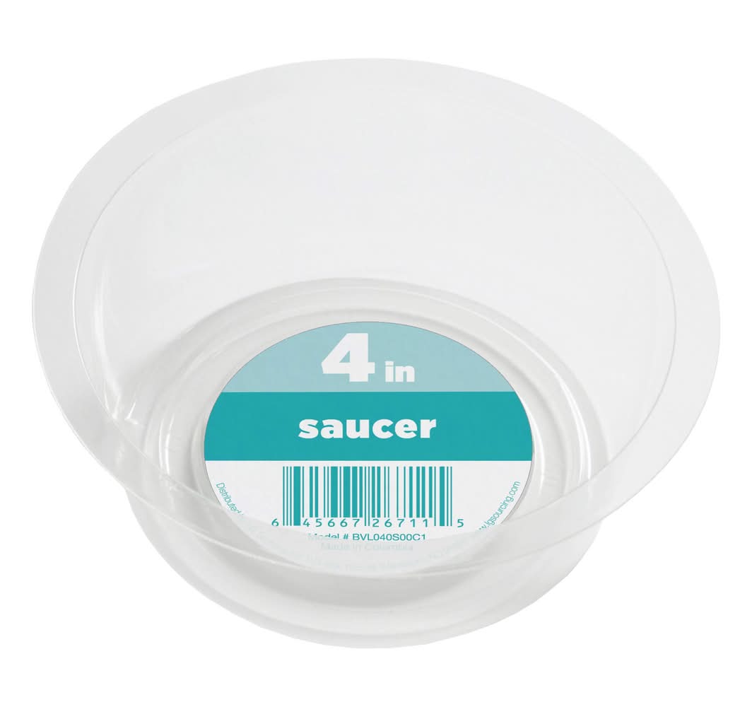 Crescent Garden 4.02-in Clear Plastic Plant Saucer