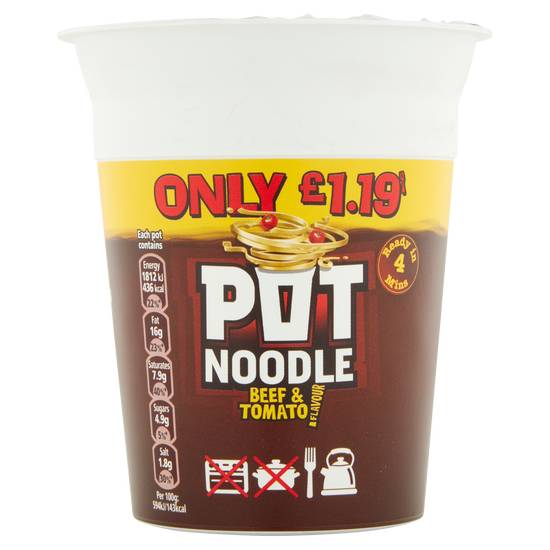 Pot Noodle Beef and Tomato (90g)