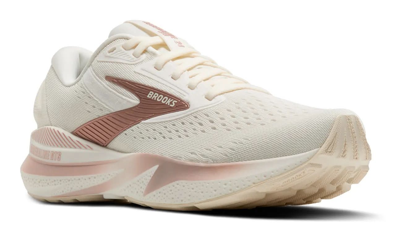 Brooks Adrenaline 24 Running Shoe - Women's (White/Pink Medium - 8)