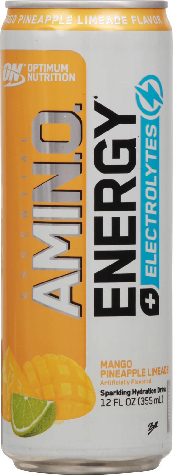 Optimum Nutrition Essential Amino Sparkling Energy + Electrolytes Hydration Drink (12 fl oz)
