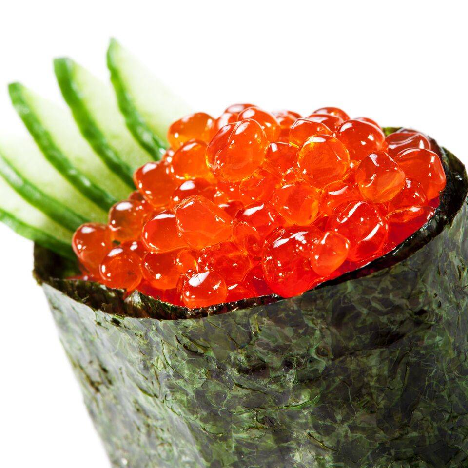 Frozen Ikura (Salmon) Roe for Sushi- 2.2lb