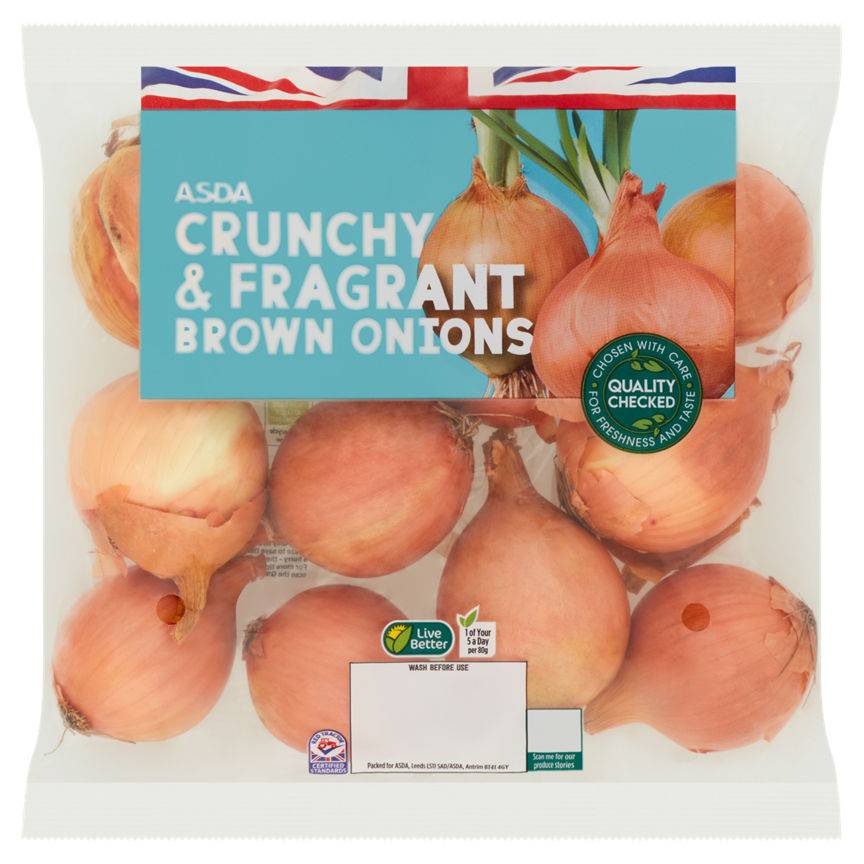 ASDA Grower's Selection Brown Onions 1kg