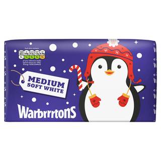 Warburtons Medium Sliced Soft White Bread 800g