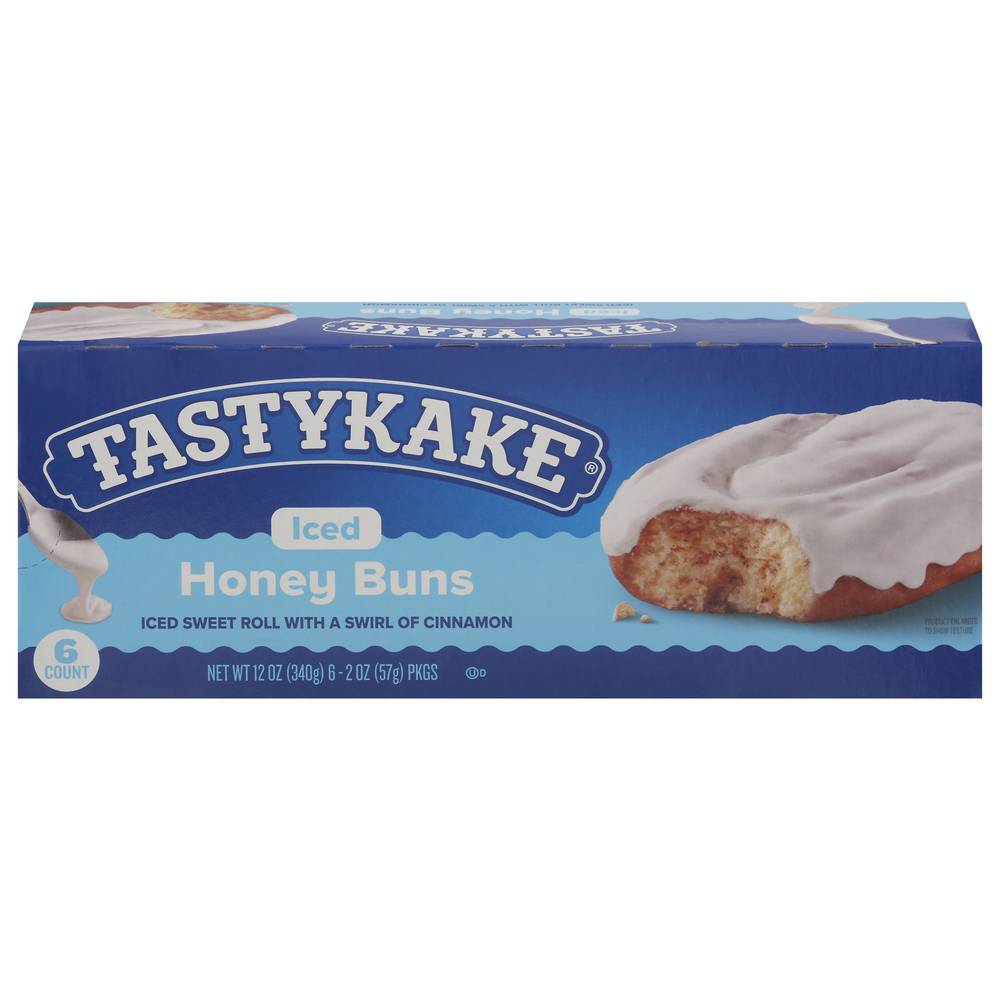 Tastykake Iced Buns, Honey (12 oz, 6 ct)