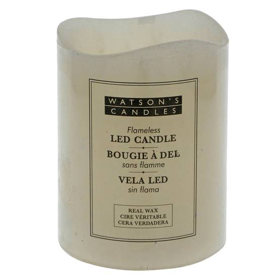 Watson'S Candles Real Wax Led Pillar Candle (10CM H)
