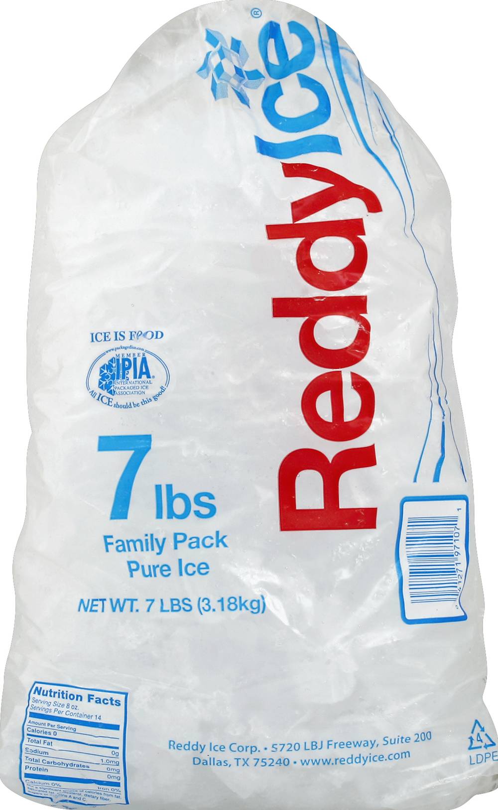 Reddy Ice Family pack Pure Ice Bag (3.18 kg)