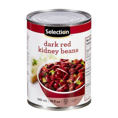 Selection haricots rouges foncés - dark red kidney beans