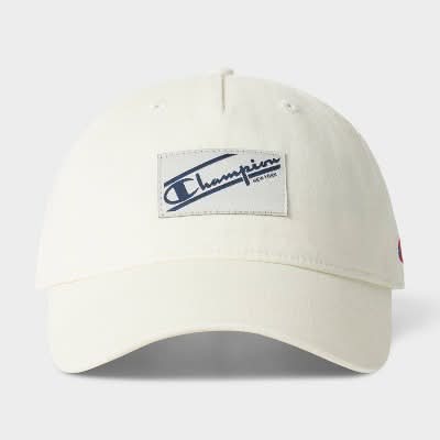 Champion Adult Pigment Washed Twill Baseball Hat, White