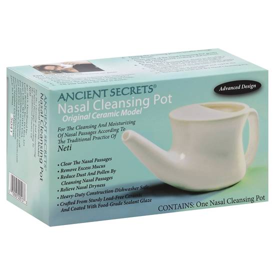 Ancient Secrets Ceramic Model Nasal Cleansing Pot (1 ct)