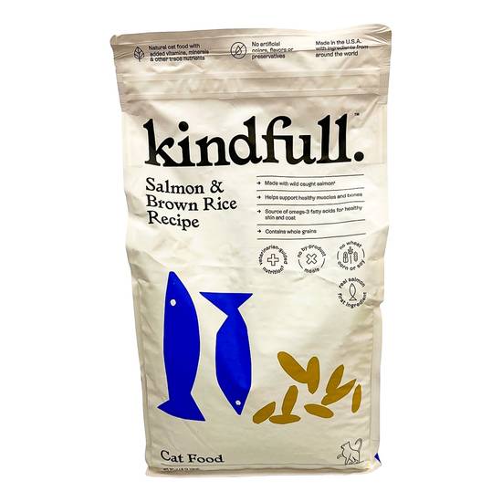 Kindfull Dry Cat Food (salmon & brown rice)