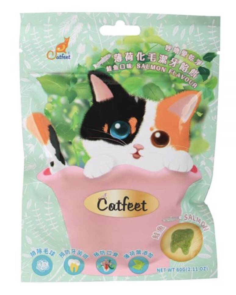 CatFeet呼嚕最愛薄荷化毛潔牙餡餅 (鮪魚)/4713309511639