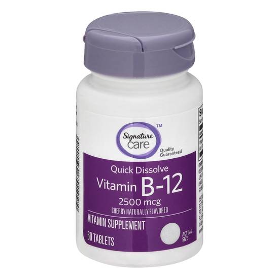 Signature Care Vitamin B12 2500 Mcg Tablets (60 ct)