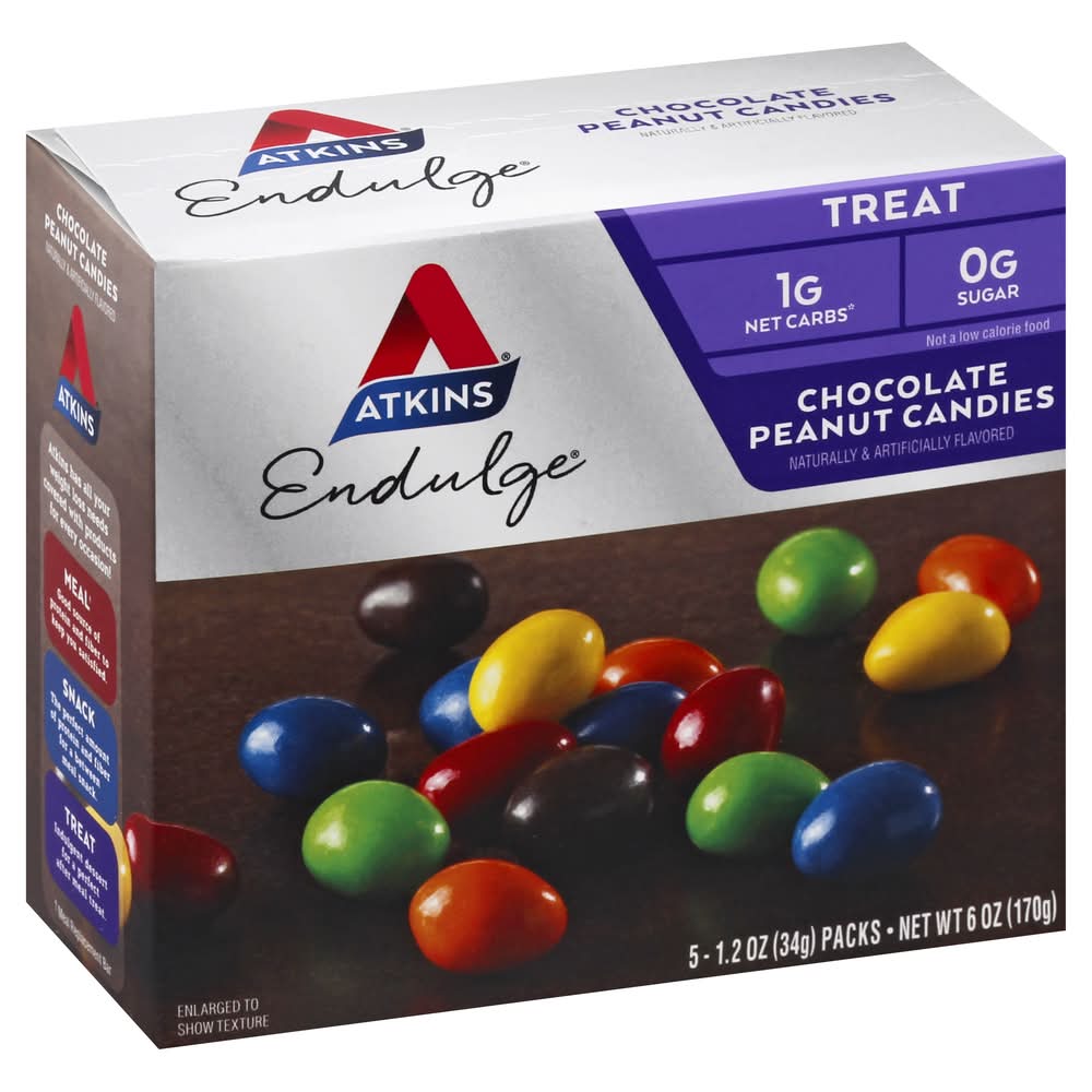 Atkins Chocolate Peanut Candies (6 oz, 5 ct)