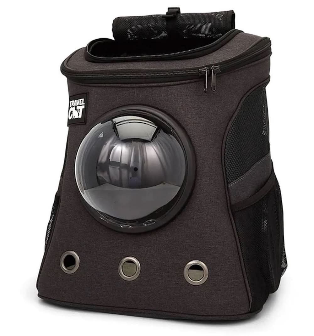 Travel Cat The Fat Cat Grey Backpack, 1 ea