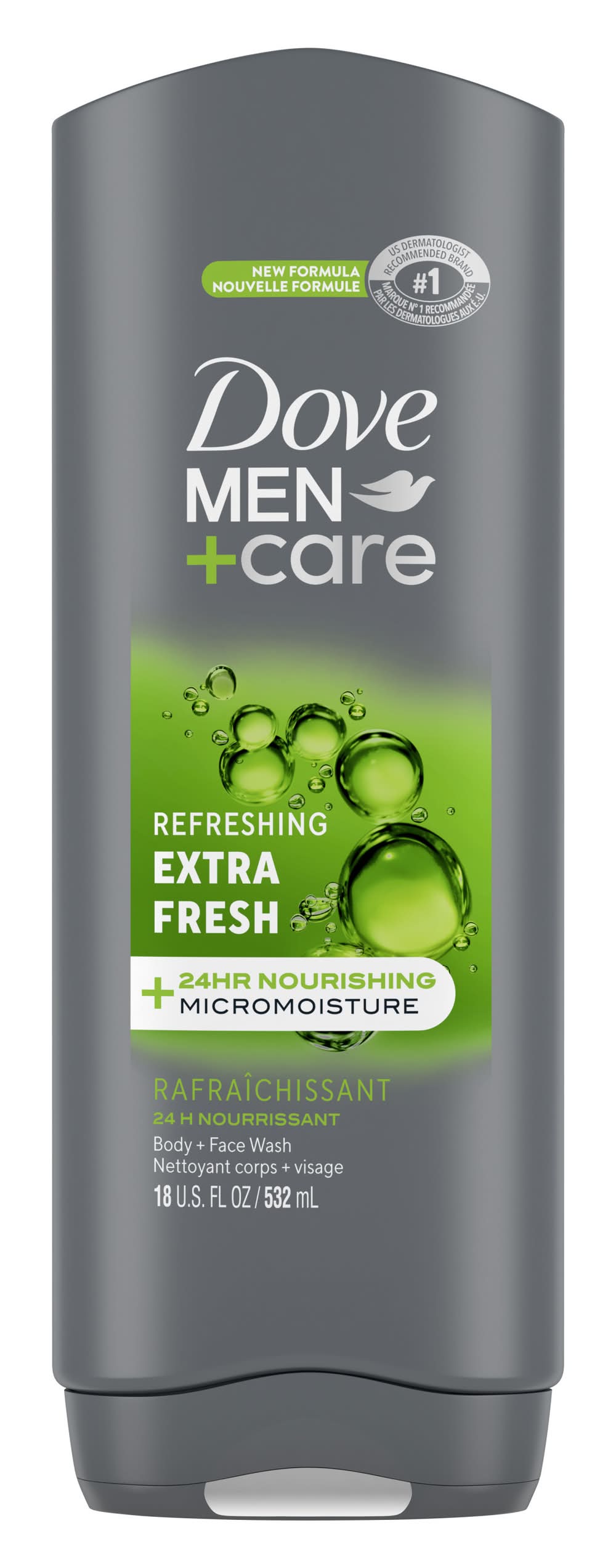 Dove Men+Care Body & Face Wash, Extra Fresh, Men (18 fl oz)