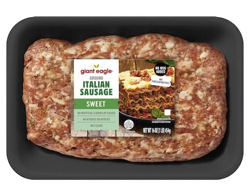 Giant Eagle Sweet Ground Italian Sausage (16 oz)