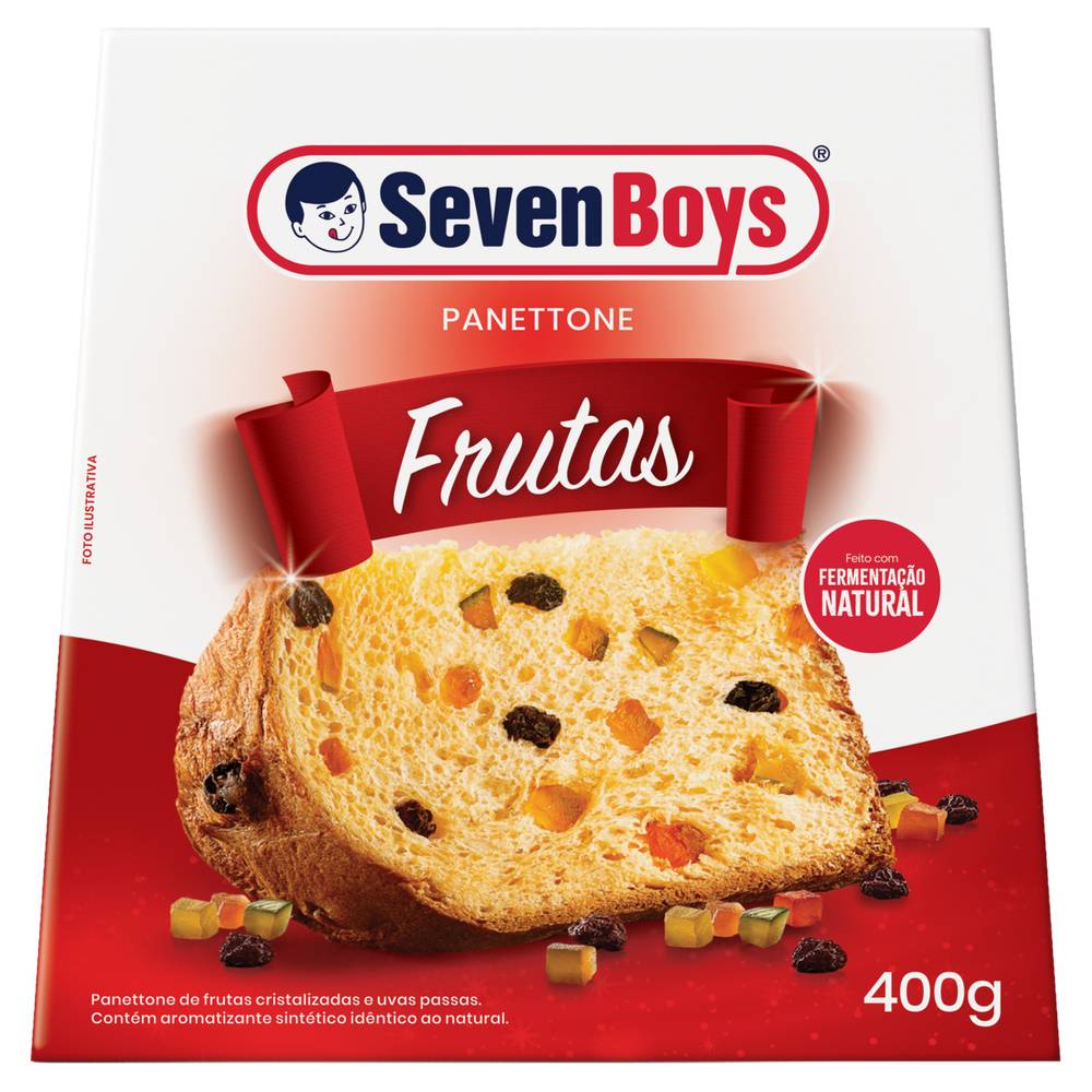 Seven Boys · Panettone de frutas cristalizadas e uvas passas