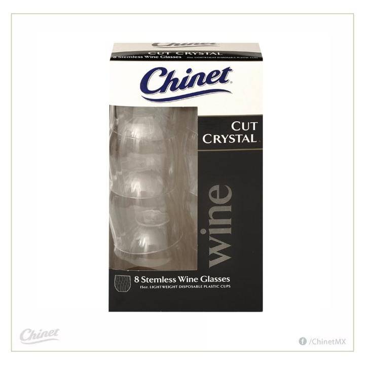 Chinet vasos desechables para vino (8 piezas)