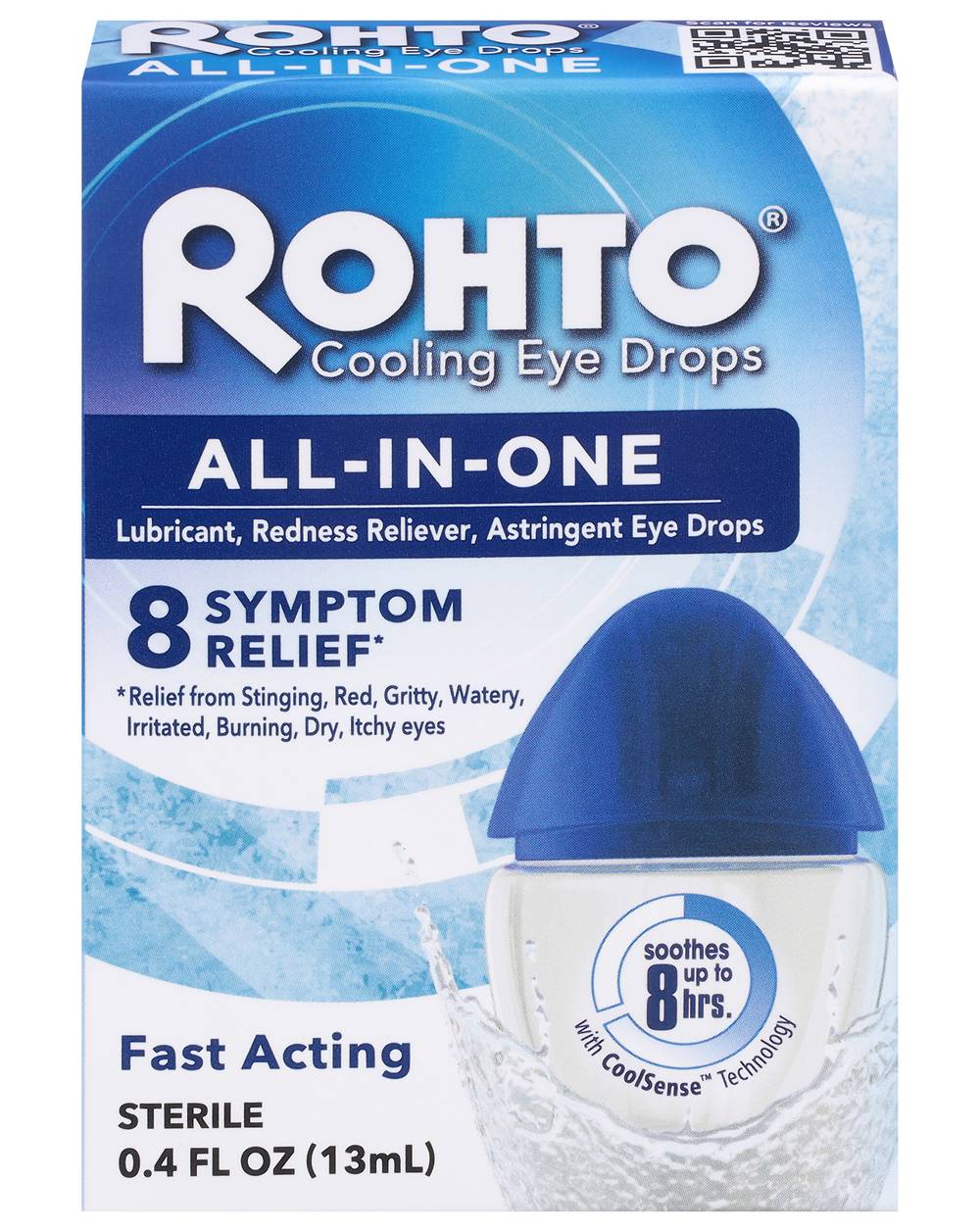 Rohto All in One Cooling Eye Drops (0.4 fl oz)