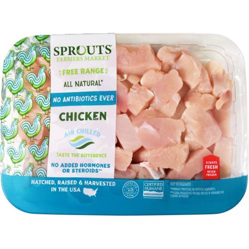 Sprouts Boneless Skinless Diced Chicken Breast No Antibiotics Ever