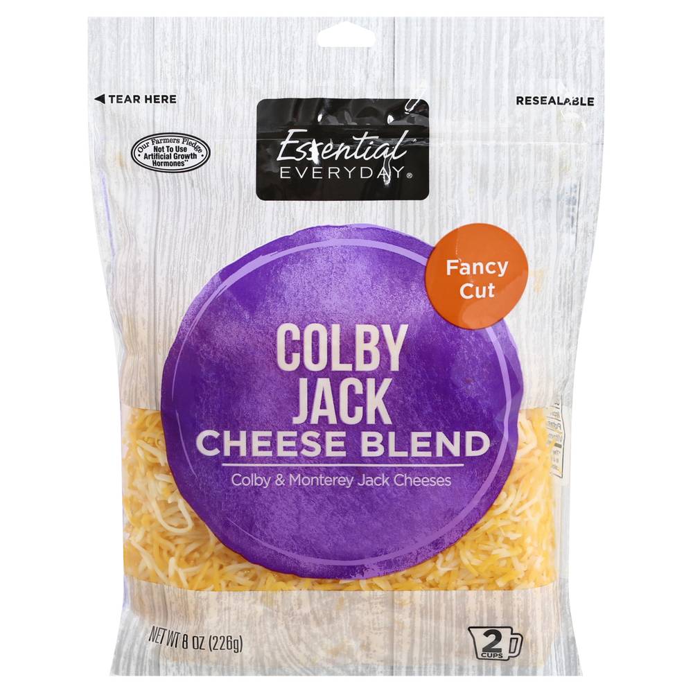 Essential Everyday Fancy Cut Colby Jack Cheese Blend (8 oz)