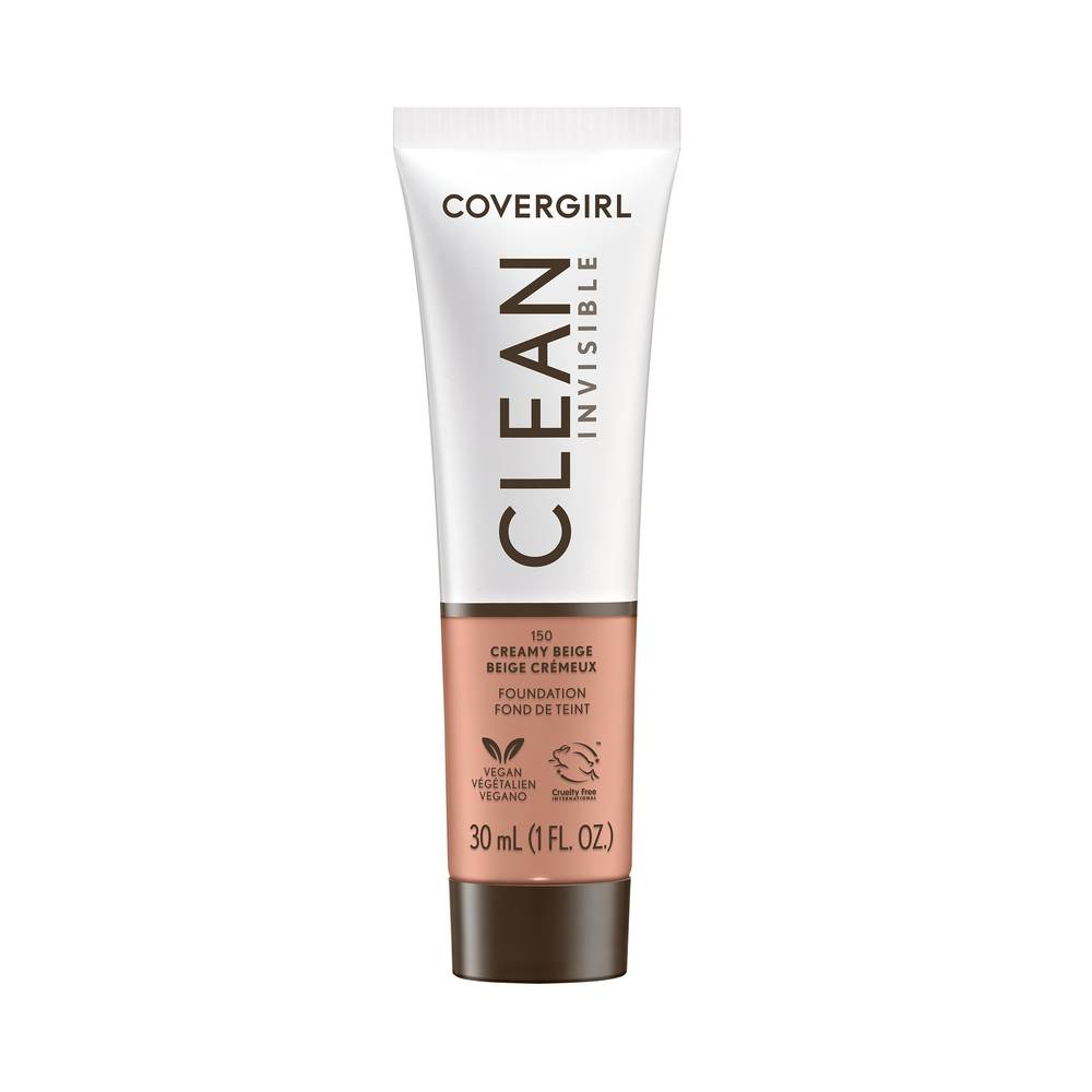 Covergirl Clean Invisible Foundation - Creamy Beige 150, 1 Fl Oz