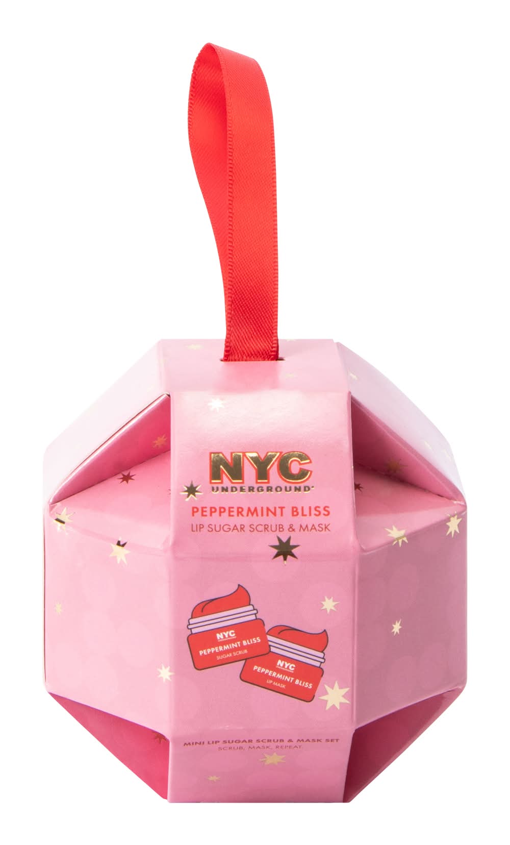 NYC Underground® Peppermint Bliss Lip Sugar Scrub & Mask Set Peppermint Bliss