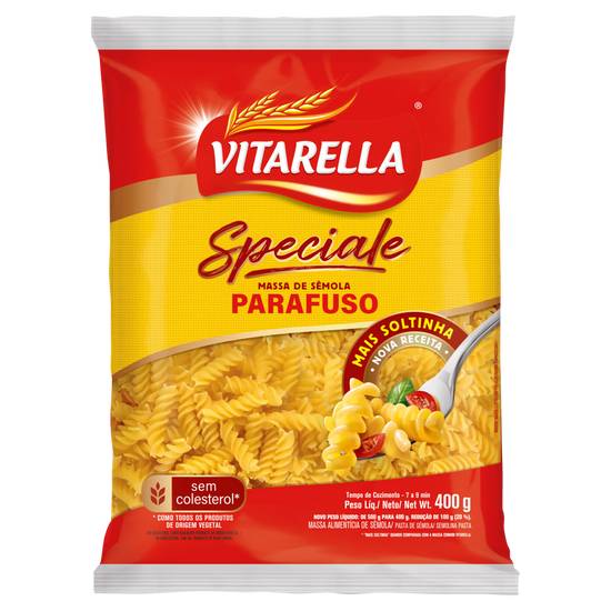 Vitarella macarrão de sêmola parafuso speciale (400 g)