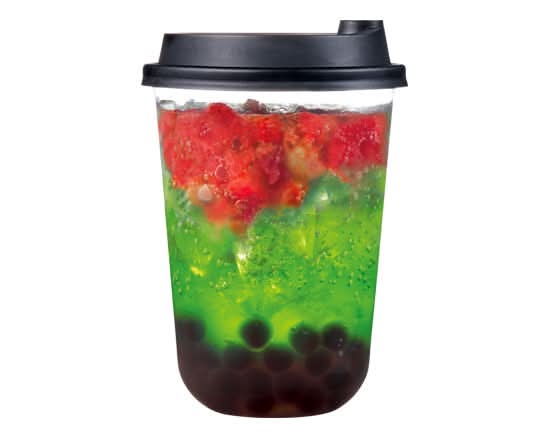 台湾タピオカ贅沢ストロベリーメロンソーダ