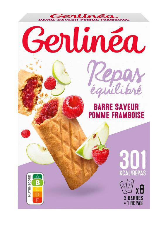 Gerlinea - -Barre fourrée framboise repas minceur ( 8pièce )