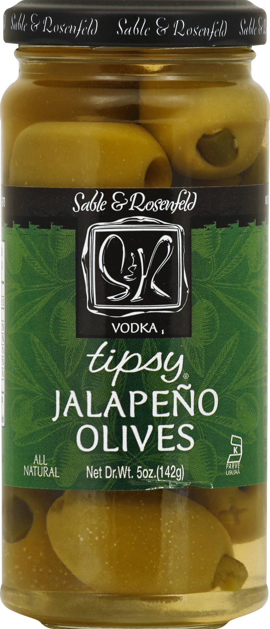 Sable & Rosenfeld Vodka Tipsy Jalapeno Olives (5 oz)